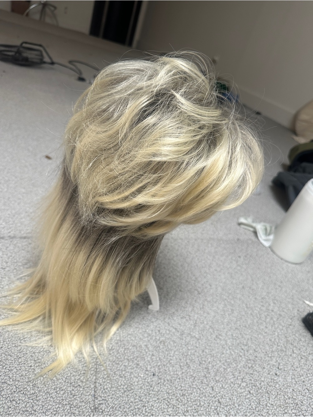 Blonde Layered Mullet Wig - Women's Fashion Hair